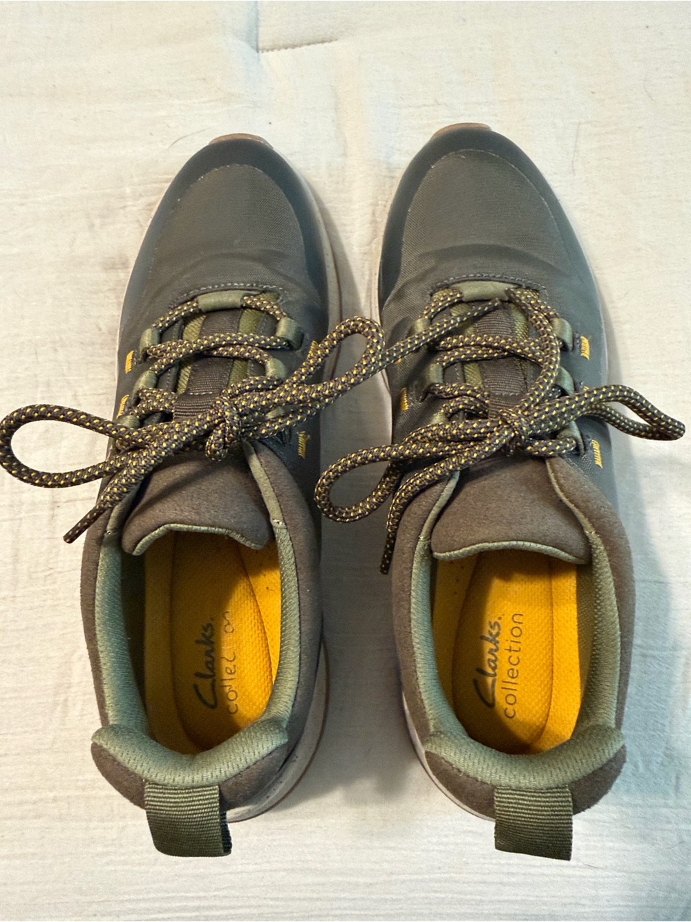 Clarks Olive Green Women's Athletic Sneakers